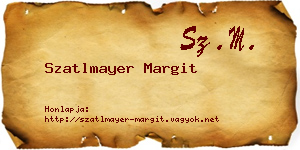 Szatlmayer Margit névjegykártya